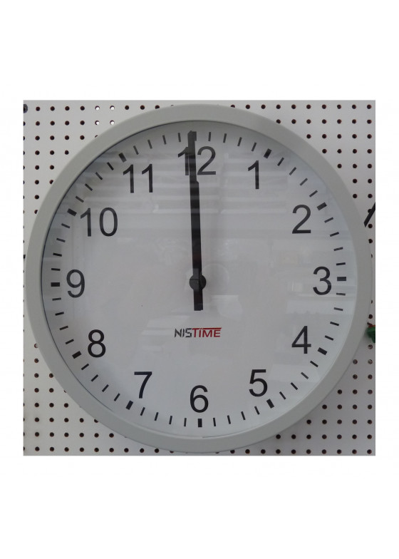 Runde einseitige analoge Innenuhren - SilverLine