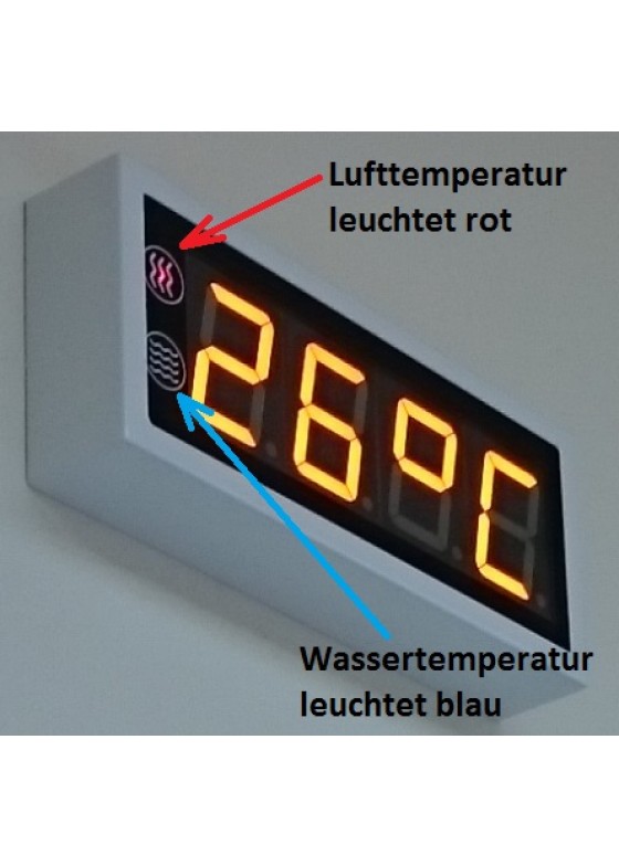 Temperaturanzeige (Wasser + Luft)