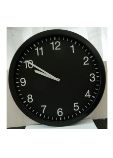 Funkuhr 40cm Black Edition 