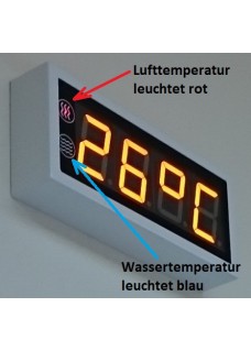 Temperaturanzeige (Wasser + Luft)
