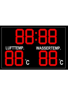 LED Temperatur- und Uhrzeitanzeige